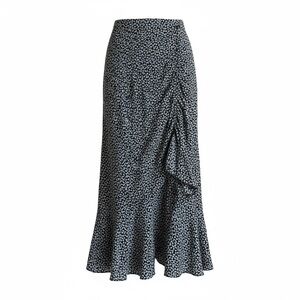 Max Studio Black and White Floral Maxi Skirt